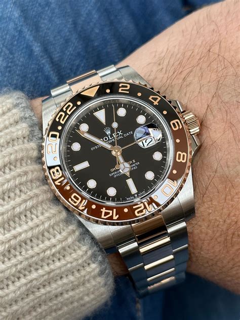 rolex gmt master 2 on wrist|rolex gmt master 2 cerachrom.